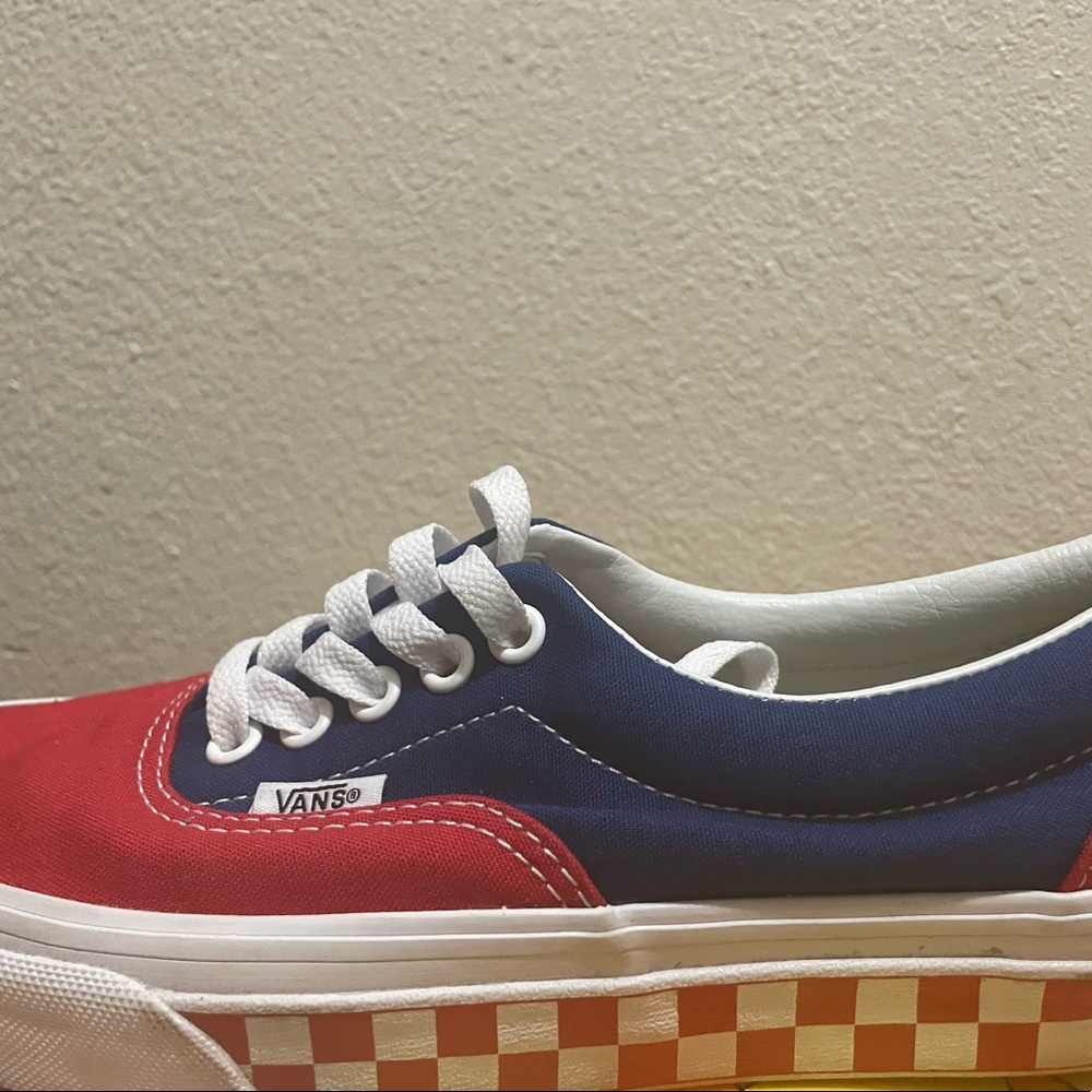 Vans Era 'BMX Checkerboard' Men's Shoes True Blue-Red
